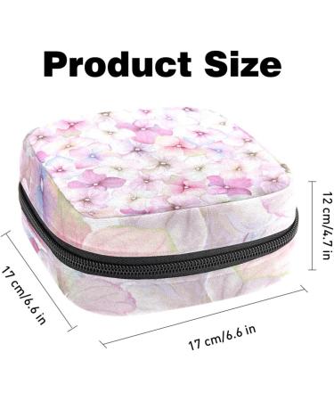 Cherry Pink Flower Women's Binding Bags | Tampon Storage Zip Pockets | Multi-Functional Menstrual Tapes Bag - Buy Online on GoSupps.com