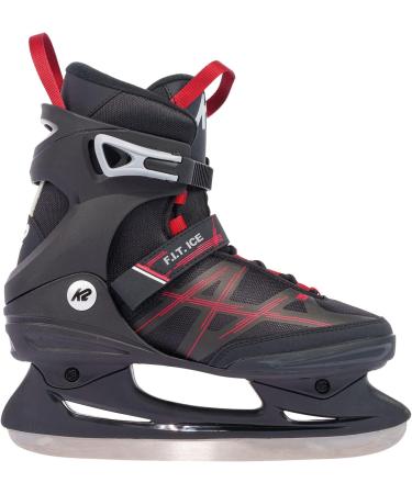 K2 Skates Men's Fit Ice Skates EU 45 (UK 10.5/US 11.5) - Black/Red | International Shipping Available - Buy Online on GoSupps.com