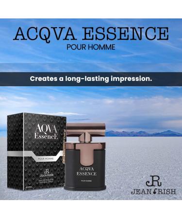 Jean Rish Aqva Essence Eau De Toilette - Perfume for Men (3.4 Fl Oz / 100ml) with Aromatic Woody & Sea Notes - Long Lasting and Luxury Fragrance - Buy Online on GoSupps.com