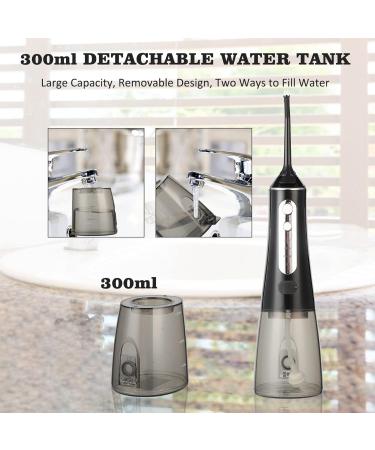 InfiniPower Water Flosser 5 Jet Tips Portable Oral Irrigator Rechargeable IPX7 Waterproof 300ML Tank | Perfect for Travel & Home - Buy Online on GoSupps.com