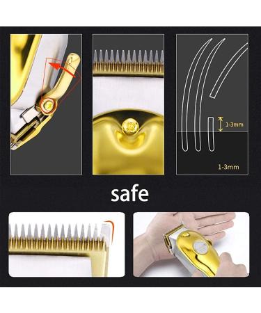 Full Metal Professional Hair Clipper - Cordless Electric Hairdresser Clipper with LCD - Gold & Silver Options Available - Buy Online on GoSupps.com