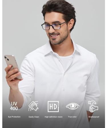 Buy ANRRI Blue Light Blocking Glasses - Anti Eyestrain UV Filter Lightweight Frame - Perfect for Computer & Gaming - International Shipping Available - Buy Online on GoSupps.com