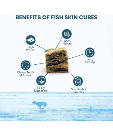 SKIPPER'S Dried Fish For Dogs - Whitefish Skin Jerky Cubes Dog Treats 100% Natural Healthy Grain Free & Low Fat - BULK VALUE (Cube Size Small 1kg Pack) 1 kg (Pack of 1) Small - Buy Online on GoSupps.com