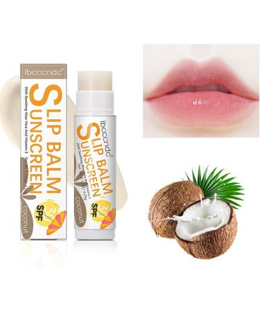 Sunscreen Lip Balm | Bum Sun Lip Balm SPF30 | Travel Size Sunscreen for Lips Soothes and Moisturizes Lips Sun Protection Lip Care Tumotsit #2 Coconut Flavor - Buy Online on GoSupps.com