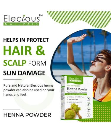 Natural Henna Powder for Hair Color & Growth | Silicone Ammonia Sulphate & Paraben Free - 7 Ounce - Buy Online on GoSupps.com