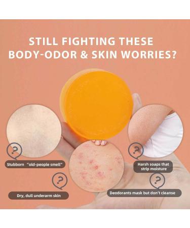  Yoelau Persimmon Soap Natural deodorizing soap for body and face with persimmon extract deeply cleansing and moisturizing for men and women 100 g with foaming net (5) - Buy Online on GoSupps.com