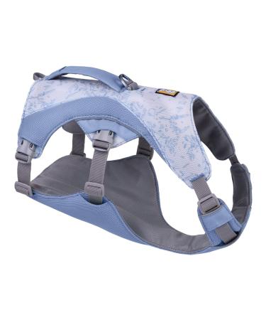 Luffwear swamp cool dog harness and handle light running equipment keeps pets cool adjustable strong and cooling 2 linen portals heliotrope purple (medium 69-81cm) medium heliotrope purple