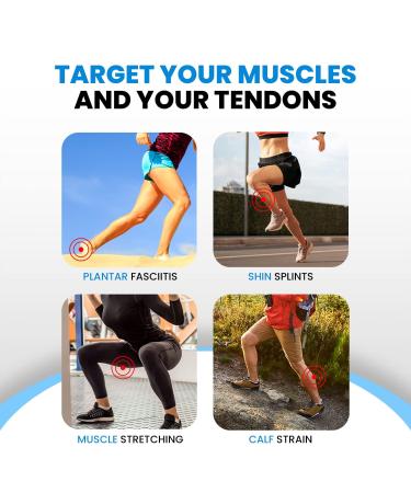 Standing Slant Board Exercise  Adj Knee & Foot Incline Board w/ 5 Resistance Bands & Bag - Achilles Tendinitis  Plantar Fasciitis  Calf Stretch Board  Slantboard for Squats Holds Up To 500 lbs - Buy Online on GoSupps.com
