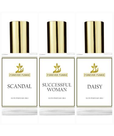 Bold Collection Fragrance Oils (Scandal + Successful Woman + Daisy) 15ml/0.51 Fl Oz x 3pcs
