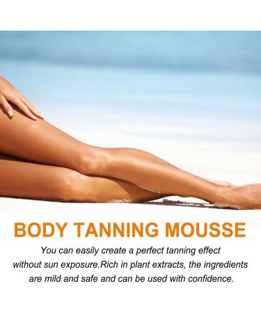 Bploar Self Tanning Mousse selftanning mousse longlasting selftanning mousse bronzer natural tanning without stains for body and face - Buy Online on GoSupps.com
