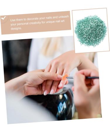 FRCOLOR 1 Nail Gravel Accessories for Lithops Nail Accessories Irregular Nail Charms Diamond Drawing Charms Crushed Decor for Nail Art Nail Art Supplies Nail Art Decors Glass 20.00X12.00X2.00CM Green - Buy Online on GoSupps.com