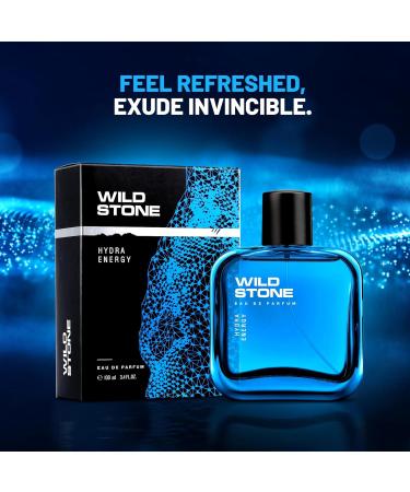 Wild Stone's Hydra Energy Premium Eau De Parfum for Men 100ml|Long Lasting Perfume|Luxury Wild Stone perfume 100 ml (Pack of 1) - Buy Online on GoSupps.com