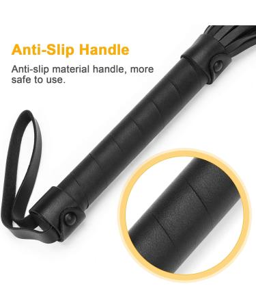 Zhichengbosi 40 cm Riding Crop Black Faux Leather Paddle Horse Crop and Riding Whip - Buy Online on GoSupps.com