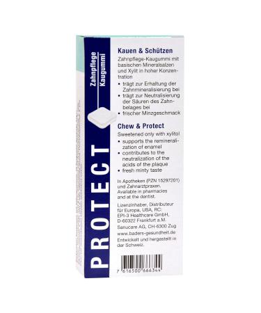 Buy Baders Health Protect Dental Care Cup - Sugar-Free Xylitol Gum | Reduce Plaque & Whiten Teeth | 3x20 Squares - Buy Online on GoSupps.com