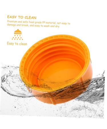 Toddmomy 10pcs Baby Bottle Seal Caps for Feeding & Travel - Fresh-Keeping Screw Lids for Milk Storage - Orange - 4.3x4.3x1.5cm - Buy Online on GoSupps.com