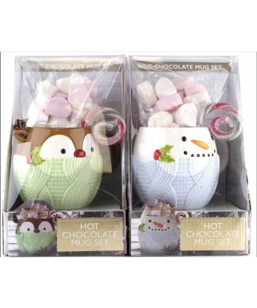 Devon Ceramics Giant Festive Handcrafted Snoman and Rlph Reideer Hot Choclte  - Buy Online on GoSupps.com