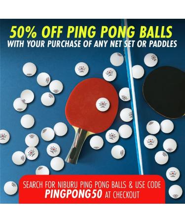NIBIRU SPORT Ping Pong Paddle Set - Professional Table Tennis Rackets with Balls and Storage Case - Buy Online on GoSupps.com