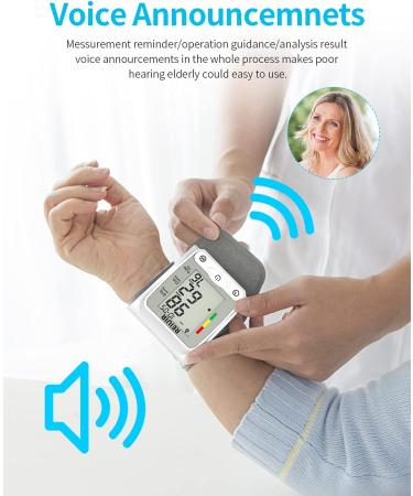 Wrist Blood Pressure Monitor with Large Cuff - Digital Automatic BP Machine for Home Use (Accuracy Upgrade) - Buy Online on GoSupps.com