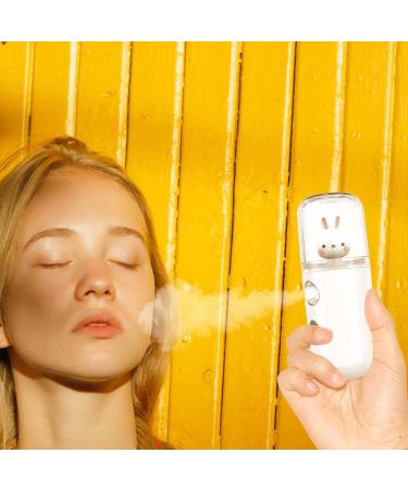 Face Mister - 30 ml Face Humidifier Handy Facial Sprayer | Moisturizing for Face Daily Makeup Skin Care Eyelash Extensions Uwariloy Rabbit White - Buy Online on GoSupps.com
