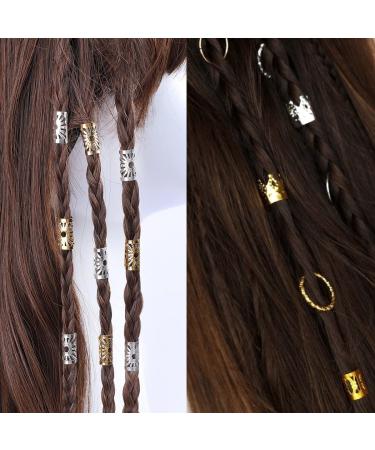 175 Pcs Hair Jewelry for Locs Dreadlock - Metal Hair Cuffs, Rings, Beads, and Clips - Braid Accessories - Buy Online on GoSupps.com