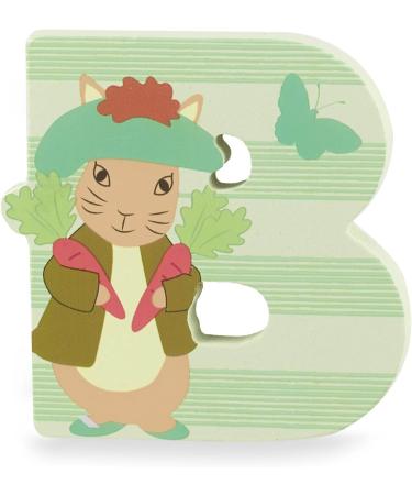 Orange Tree Toys Peter Rabbit Wooden Letter B with Benjamin - Personalized Baby Name Alphabet Animal for Nursery Decor - Buy Online on GoSupps.com