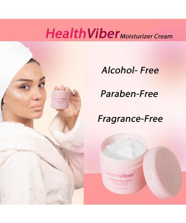 HEALTHVIBER Moisturizer Face Cream Deep Hydrating Night Cream with Ceramides & Ginseng for Anti-Aging Fragrance-Free & Paraben-Free Face Cream for All Skin Types 5.07 fl oz - Buy Online on GoSupps.com
