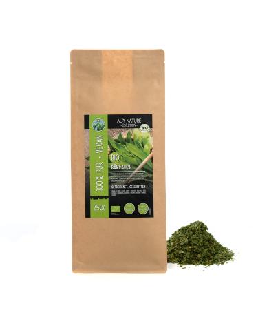Organic garlic (250g) wild garlic leaves organic wild garlic from controlled organic cultivation 100% natural without additives wild garlic organic wild garlic leaves 250 gr - Buy Online on GoSupps.com