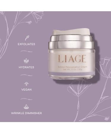 LIAGE Retinol Night Face Cream with Hyaluronic Acid - Anti-Aging Skin Care for Wrinkles & Fine Lines - Moisturizing Face Lotion for Women and Men - Buy Online on GoSupps.com