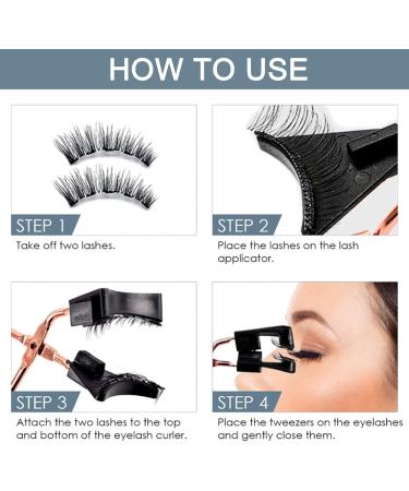 SSKHE Magnetic Eyelashes without Eyeliner Reusable Dual Magnetic lashes false eyelashes magnetic Natural Look Magnetic Eyelashes No Glue 3D False Eyelashes Kit with Applicator Waterproof Easy to Wear - Buy Online on GoSupps.com