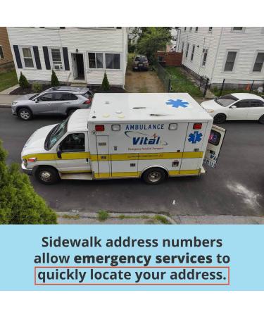 Curb Stencil Kit for Address Painting - 4 Tall Numbers - 14 Mil Mylar Plastic - Classic Font - Set of 2 - Buy Online on GoSupps.com