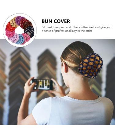 Lurrose 20pcs Colorful Crochet Snood Hair Net Set for Women - Bun Cover Hair Accessories for Ballet, Dance, Skating - Buy Online on GoSupps.com