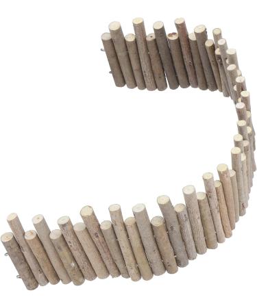 Zerodis Wood Hamster Bridge | Flexible Hidden Door for Mice Chinchilla & Cub Pets | Ideal Climbing Platform & Decorative Fence - 50cm - Buy Online on GoSupps.com