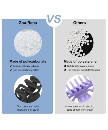 Zou.Rena 1.57 Inch Claw Clips for Girls and Women - 12 Pack, 12 Colors - Buy Online on GoSupps.com