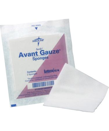 Medline NON21334H Avant Gauze Non-Woven Sterile Sponges 3"x3"