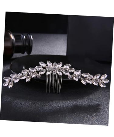 DOITOOL 1pc Hair Comb Tiara Barrettes for Women Teasing Combs for Women Bride Hair Side Comb Bridal Headdress Rhinestone Headdress Rhinestone Headwear Miss Alloy Rhinestones Bun - Buy Online on GoSupps.com