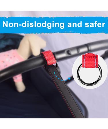 Petbonus Short Dog Leash & Safety Bracelet - Reflective Adjustable Soft Handle Extra Safety for Strollers - Blue & Pink 2-Piece Set - Buy Online on GoSupps.com