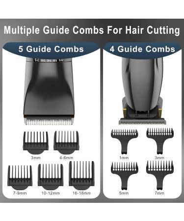 Professional Hair Clipper Kit - Cordless T-Blade Trimmer for Men | Barber Hair Cutting & Grooming Tools - International Shipping Available - Buy Online on GoSupps.com