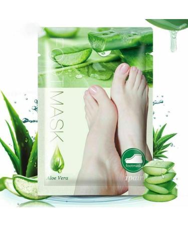 P-Beauty Cosmetic Accessories |Aloe vera footmeaske socks |Peeling for the feet to counteract dry cracked skinFoot peeling for pure skin on the feet (1 pair) 38 ml (1 Pack)