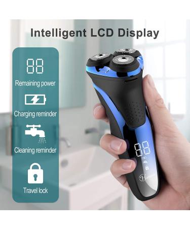 Hatteker Electric Shaver for Men - Cordless Rotary Razor with Pop-up Trimmer - Buy Online on GoSupps.com