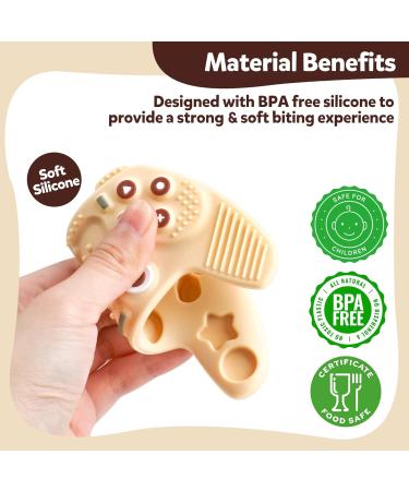 Silicone Teething Toys for Babies 0-12 Months - Remote Controller Sensory Chew Toys (2-Pack) - Buy Online on GoSupps.com
