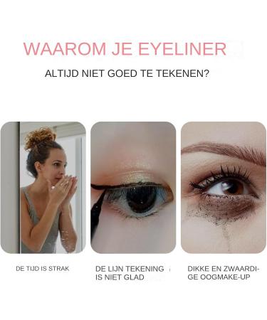 Eyeliner Stamp Wing Tips Double End Marker All Day Waterproof Performance Smooth Glide Application Feeling 105ml for Women Brown - Buy Online on GoSupps.com