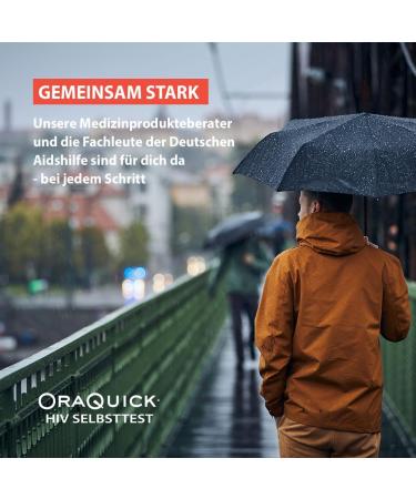 OraQuick HIV Self-Test - Safe & Painless Saliva Test for Home Use - CE Certified - Recommended by German AIDShilfe - Detects HIV-1 & HIV-2 Antibodies - Buy Online on GoSupps.com