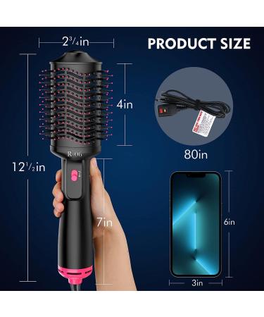 4-in-1 Hair Dryer Brush Styler for All Hair Types - Black - Buy Online on GoSupps.com
