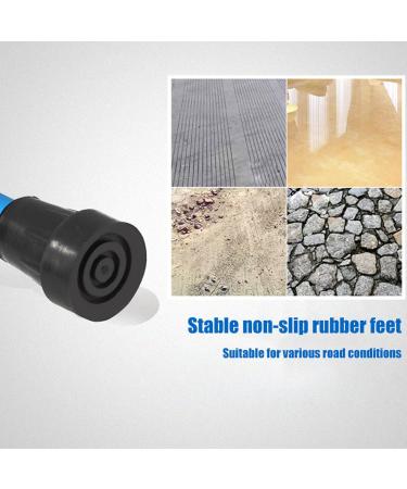 Folding Forearm Crutches Adult Open Cuff Crutches Blue Ergonomic Adjustable Walking Aids for Elderly Handicapped and Disabled Users Lucky Star - Buy Online on GoSupps.com