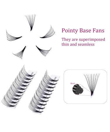 14D Russian Volume Eyelash Extensions D Curl 0.07mm 8-14mm Mix | Tuft Fans for Professional Use - Buy Online on GoSupps.com
