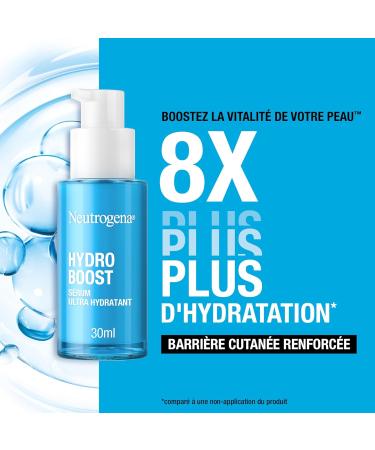 Neutrogena | Hydro Boost Ultra Hydrating Serum (30 ml pump bottle) Facial treatment with hyaluronic acid amino acids and electrolytes Lightweight fast-absorbing serum - Buy Online on GoSupps.com