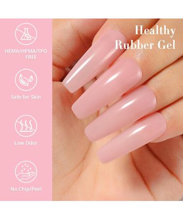 Nicedeco Rubber Base Gel Rosa 15ml - LED UV Soak Off Nail Art Gel for Manicure | 22 NR22 - International Shipping - Buy Online on GoSupps.com