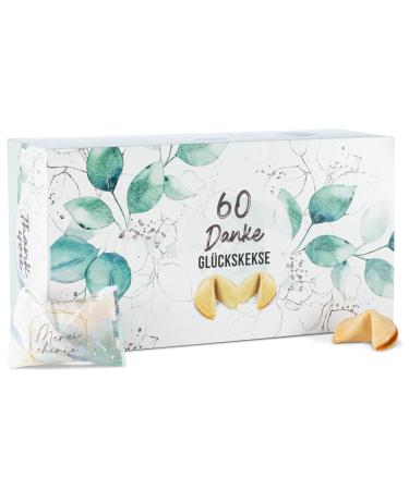 Food crew 60 lucky cookies thanks - thank you gifts small individually packaged in box - thank you wedding - made in germany - a little thank you gift - thank you gift - advent calendar filling - Buy Online on GoSupps.com