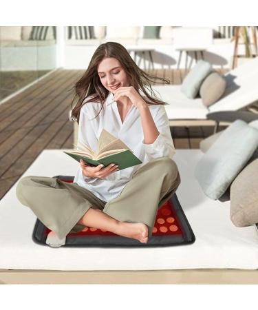 Fern Infrared Heating Pillows with Natural Jade & Tourmaline Stones - Back Pain Relief Automatic Shutdown 59.5 x 40 cm - Shop Internationally - Buy Online on GoSupps.com