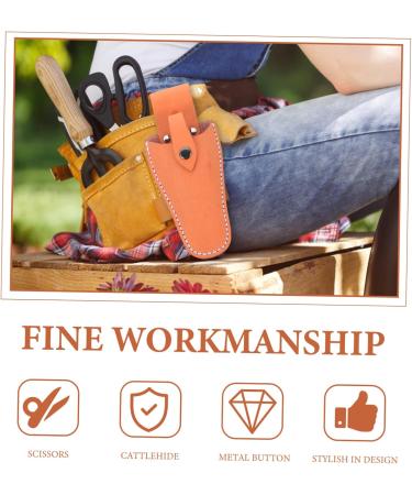 Fomiyes 3-St Garden Shear Belt Bag | Premium Leather Sheath for Garden Scissors - Durable & Stylish Pocket Holder - Buy Online on GoSupps.com